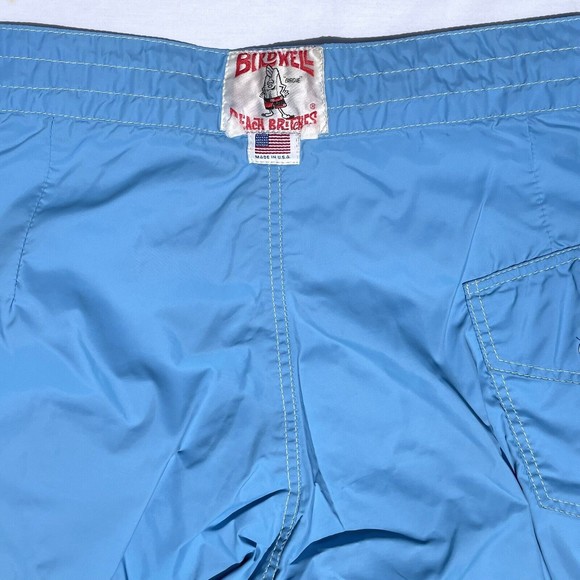 Birdwell Swim Vintage Birdwell Beach Britches Mens 3 Light Blue